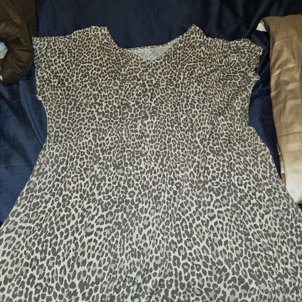 Maurices Animal Print Top in Brown and Black